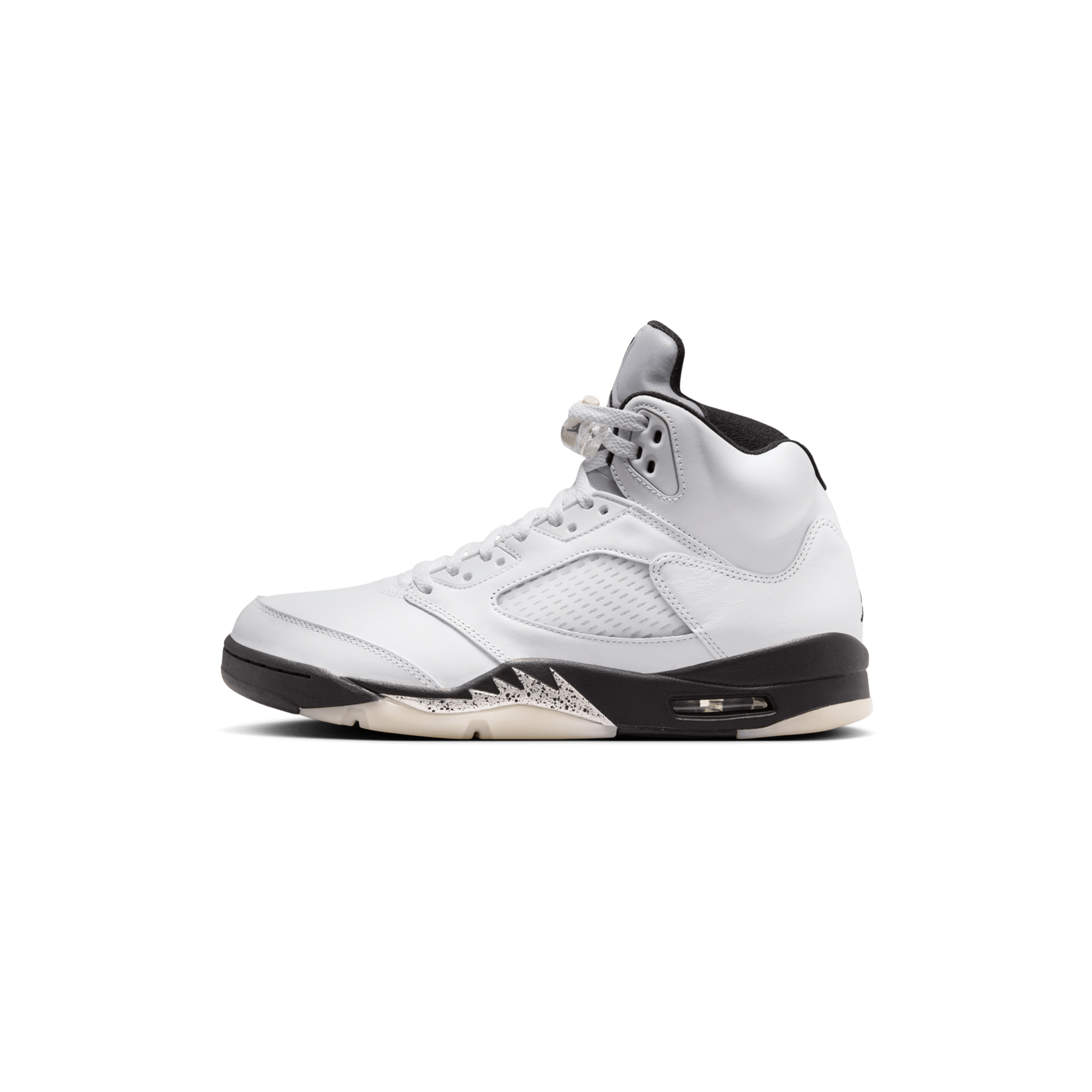 NIKE AIR JORDAN 5 RETRO WHITE AND BLACK DD0587-110